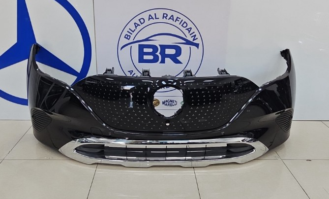 Mercedes-Benz EQE SUV Front Bumper Black with Chrome Trim
