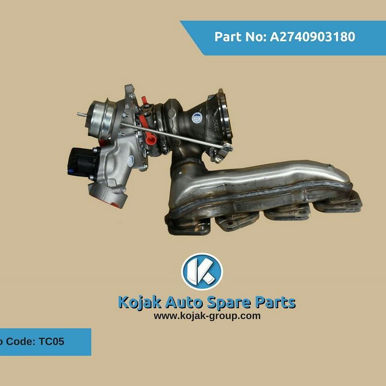 Mercedes-Benz M274 Turbocharger with Exhaust Manifold