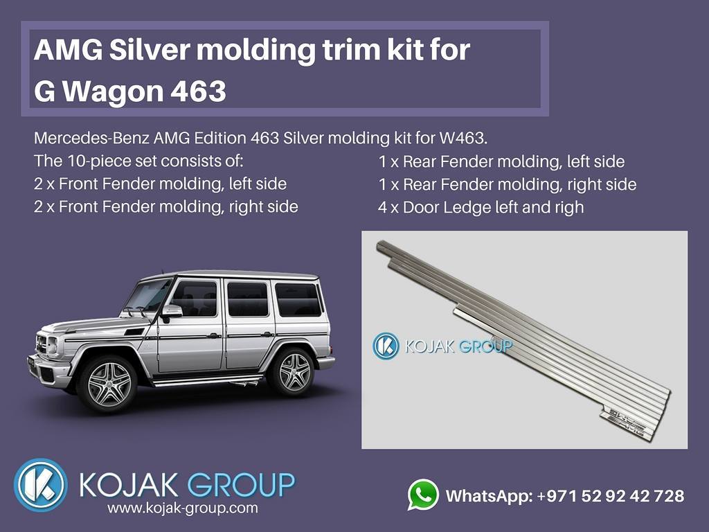 AMG Silver molding trim kit for G Wagon 463
