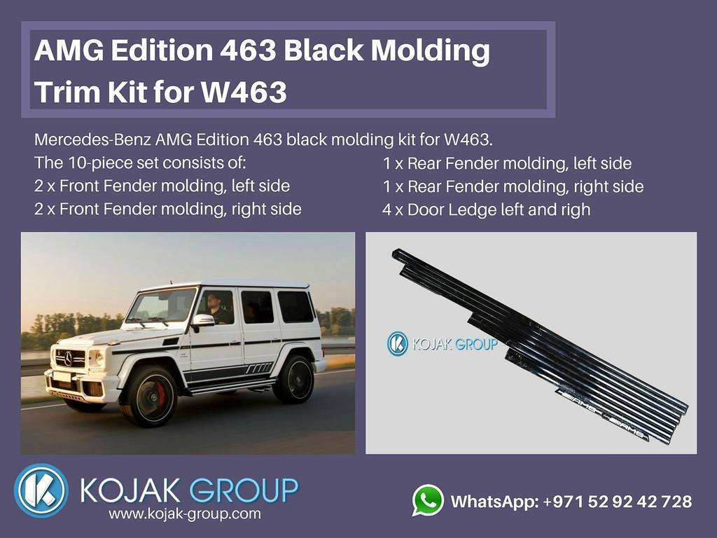 AMG Edition 463 Black Molding Trim Kit for W463