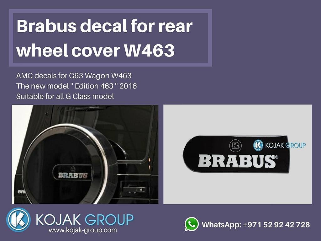 Brabus Decal for Rear Wheel Cover W463