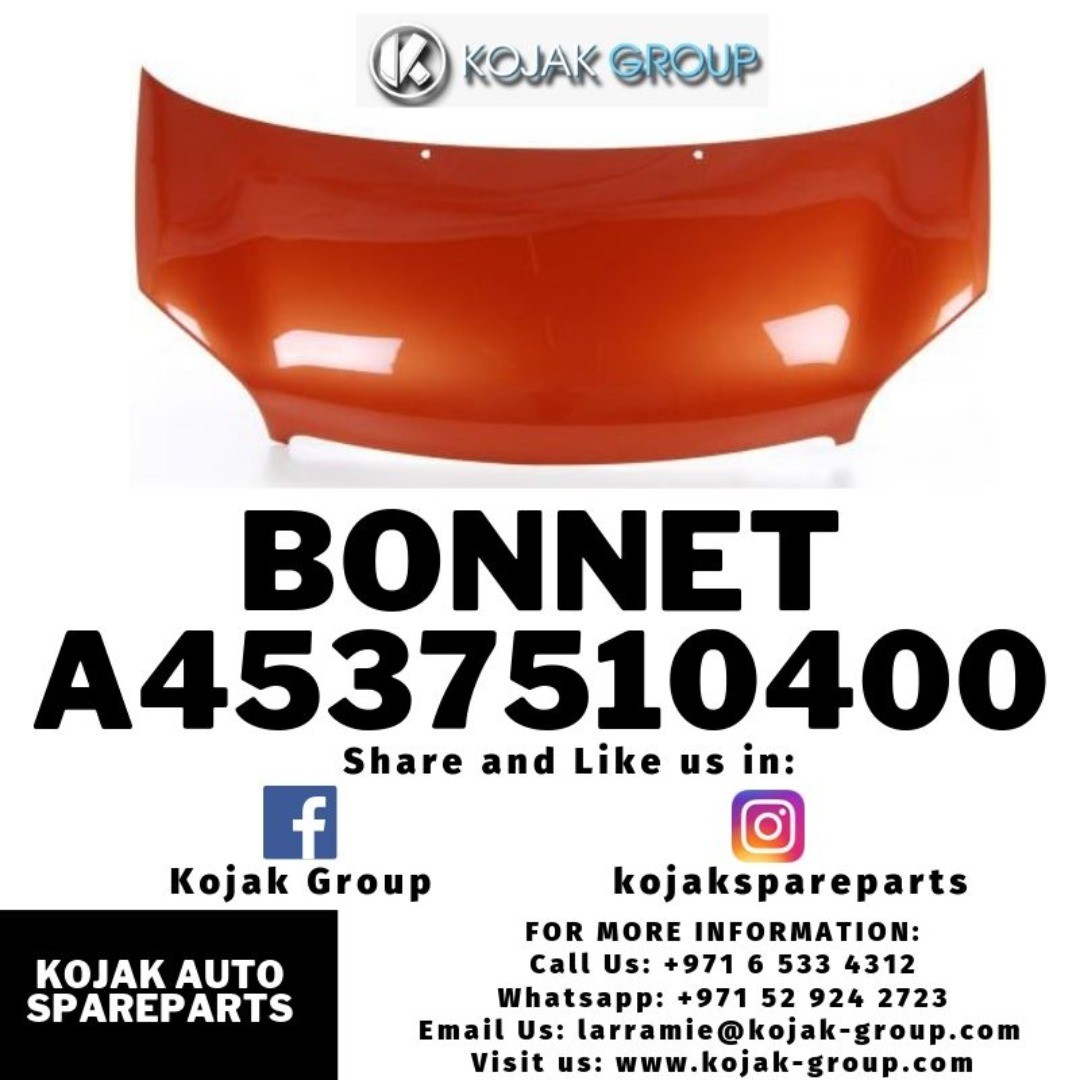 Bonnet Smart Fortwo/Forfour 453 Orange