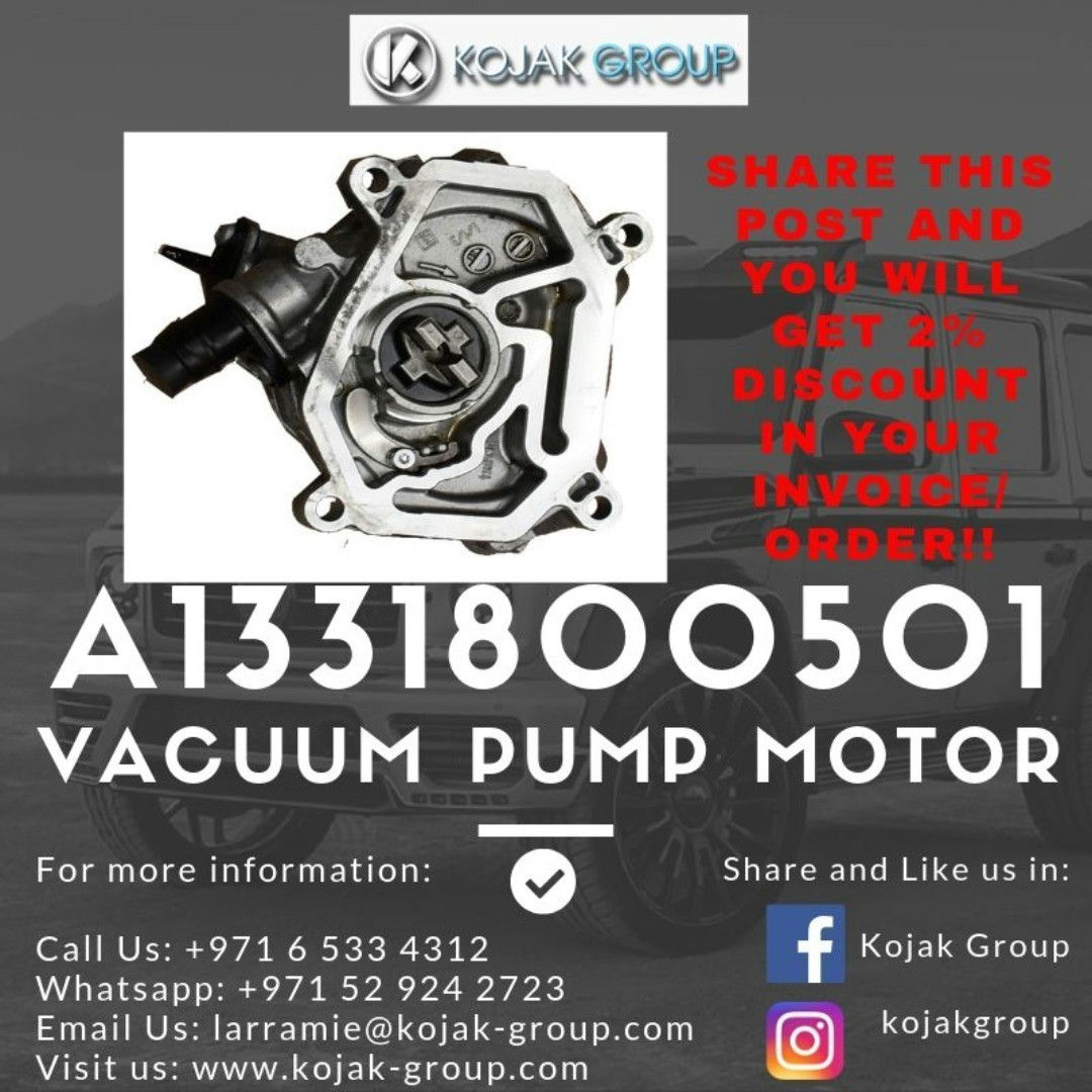 Mercedes-Benz Vacuum Pump Motor A1331800501