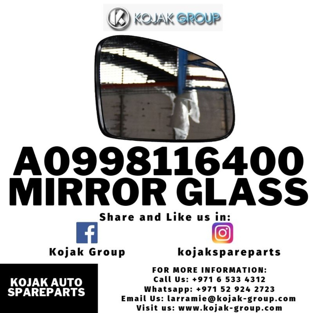 Right Side Mirror Glass Mercedes-Benz