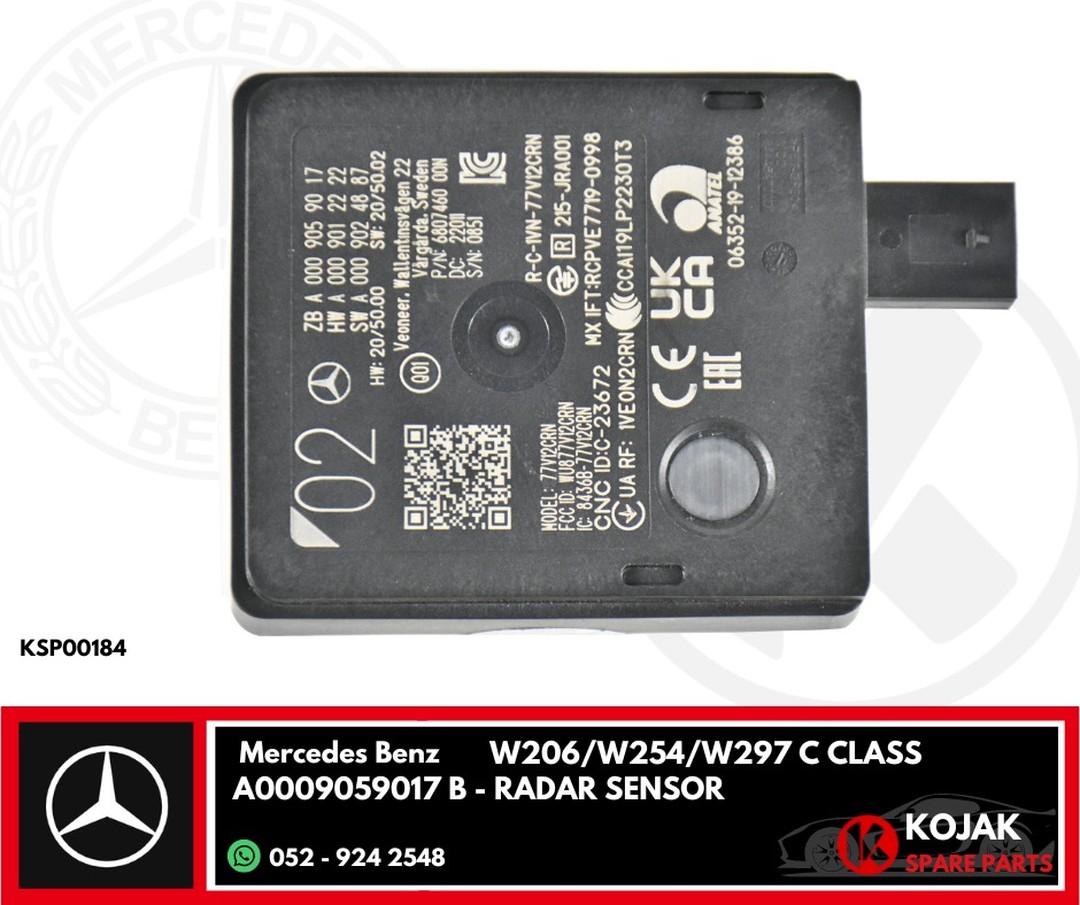Mercedes-Benz Radar Sensor W206 W254 W297 C-Class
