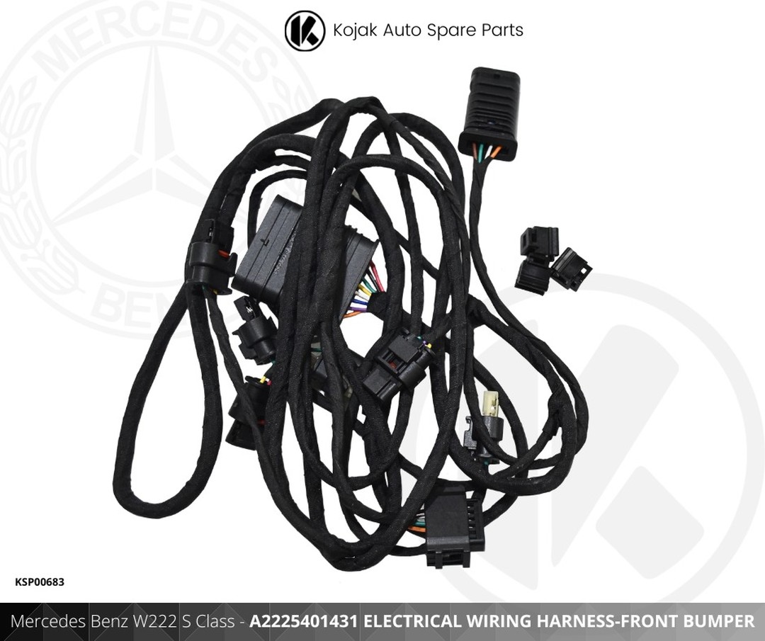 Mercedes Benz W222 S Class Front Bumper Electrical Wiring Harness