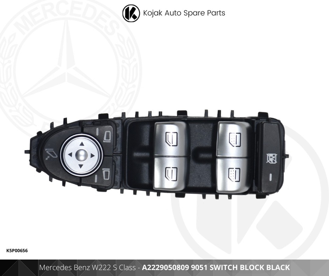 Mercedes Benz W222 S Class Window and Mirror Switch Block