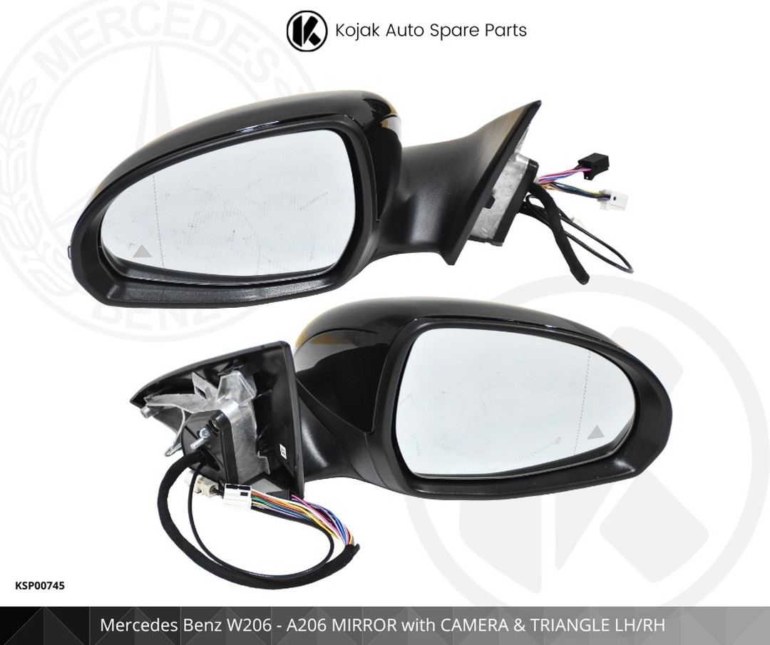 Mercedes Benz W206 / A206 Side Mirror (LH/RH) with Camera & Blind Spot Monitor