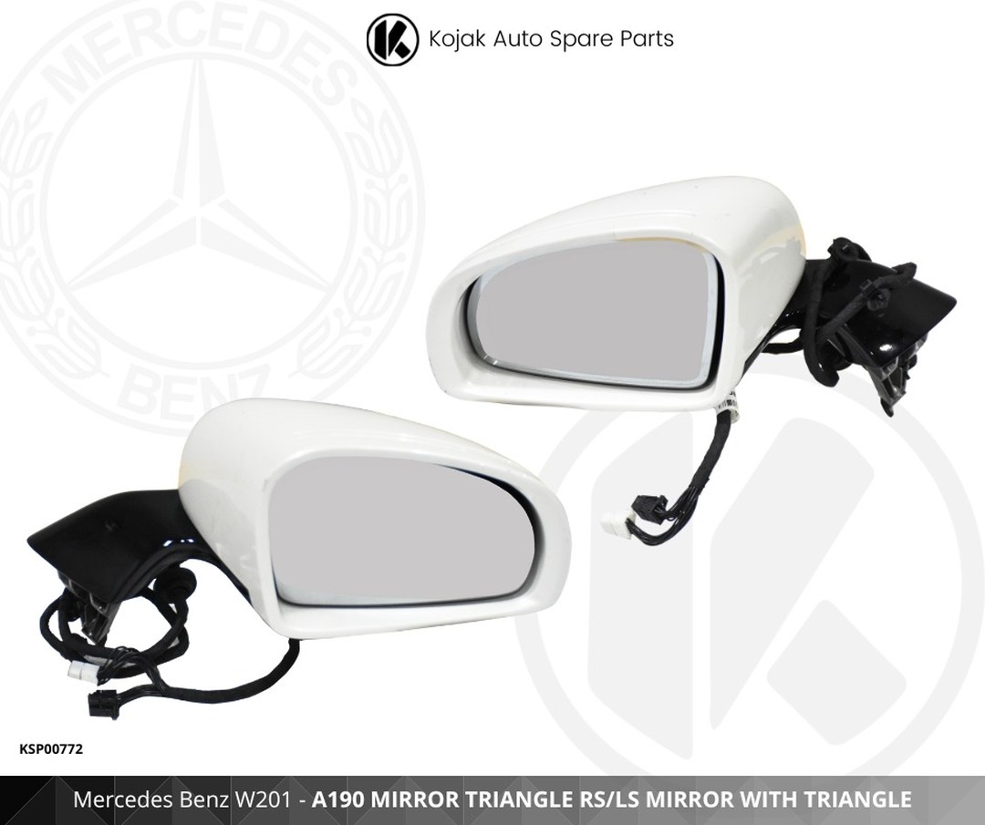 Pair of Exterior Side Mirrors Mercedes Benz W201