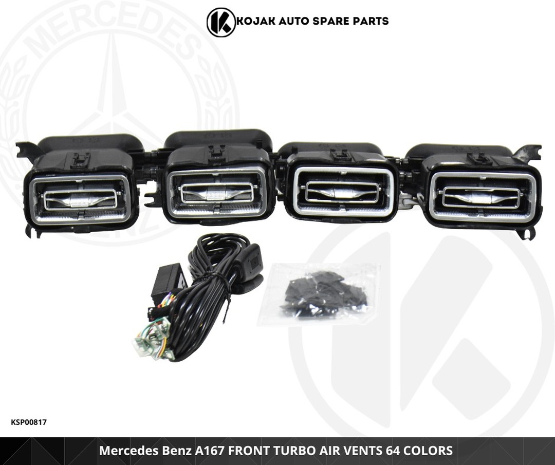 Mercedes-Benz A167 Front Turbo Air Vents with 64 Colors