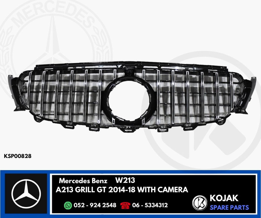 Front Grille Mercedes-Benz E-Class W213 AMG GT Style with Camera