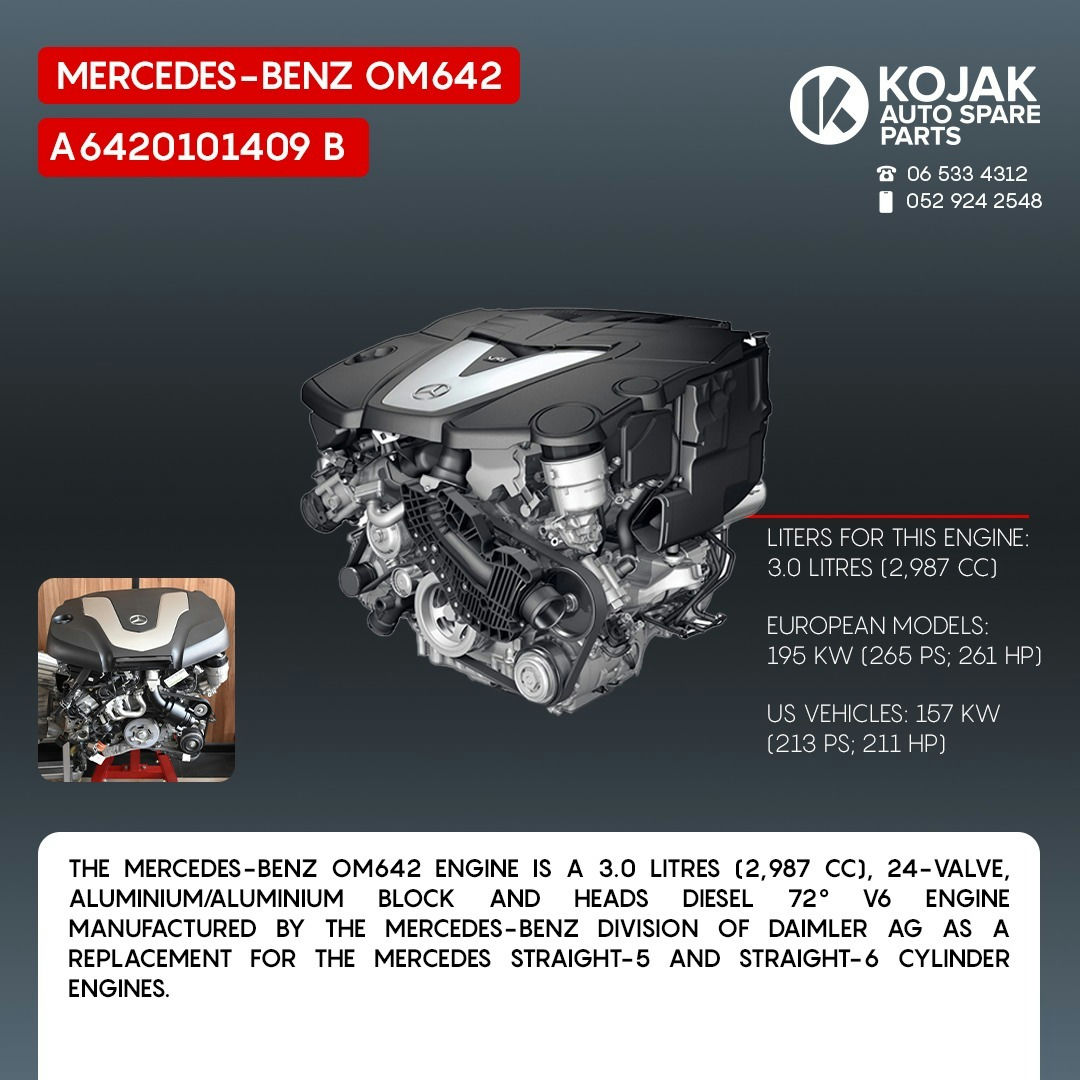 Mercedes-Benz OM642 Diesel V6 Engine