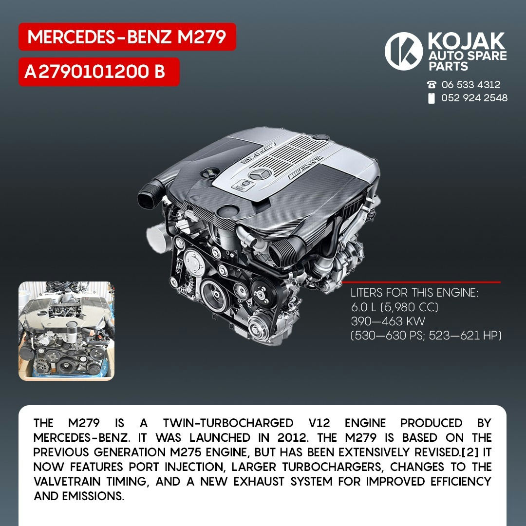 Mercedes-Benz M279 V12 Biturbo Engine