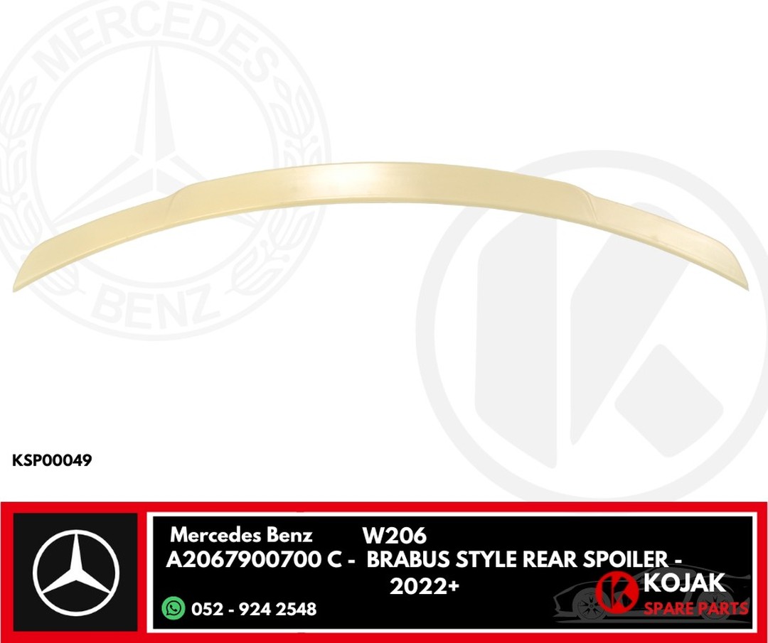 Mercedes Benz W206 Brabus Style Rear Spoiler