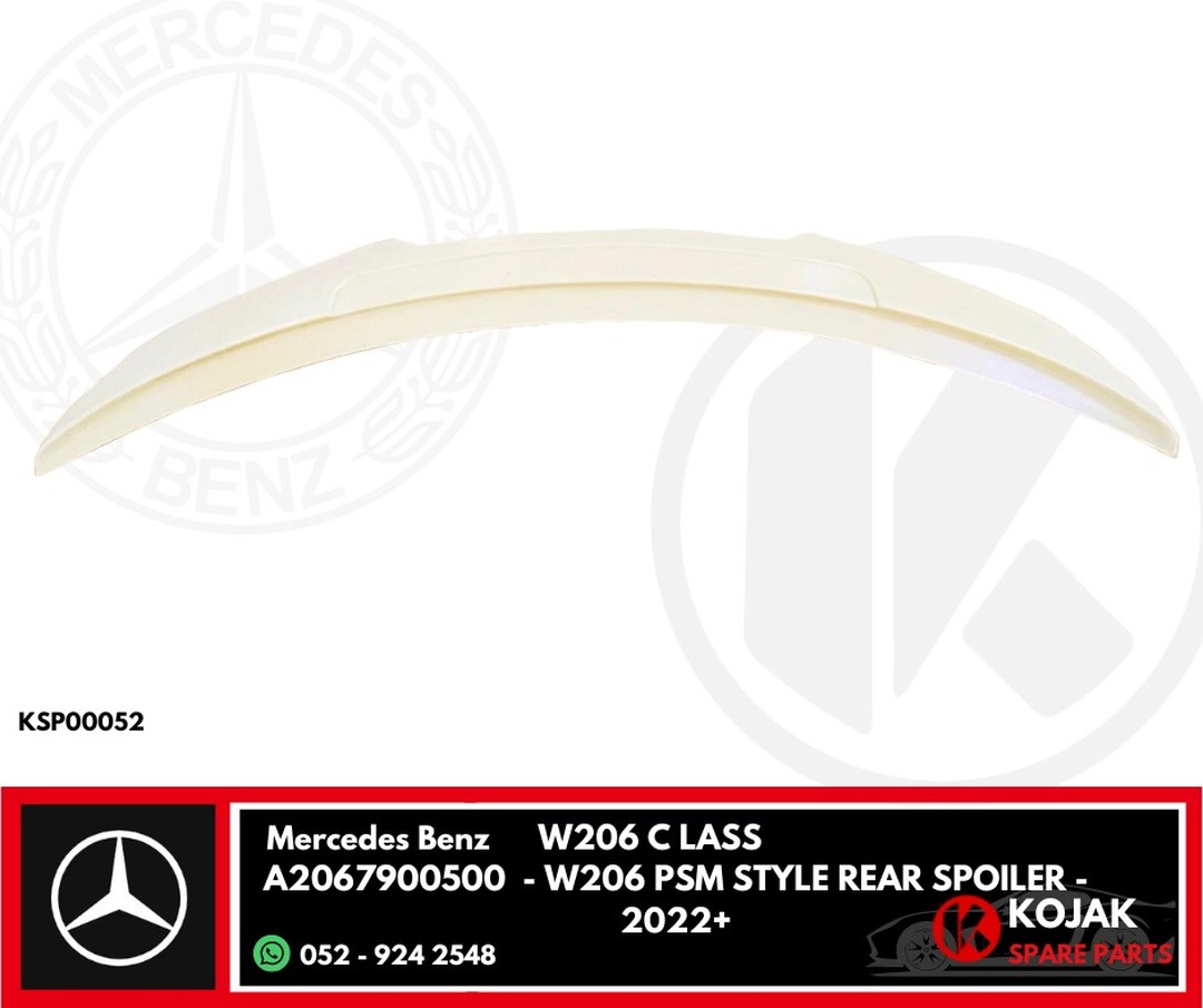Mercedes Benz W206 C-Class PSM Style Rear Spoiler