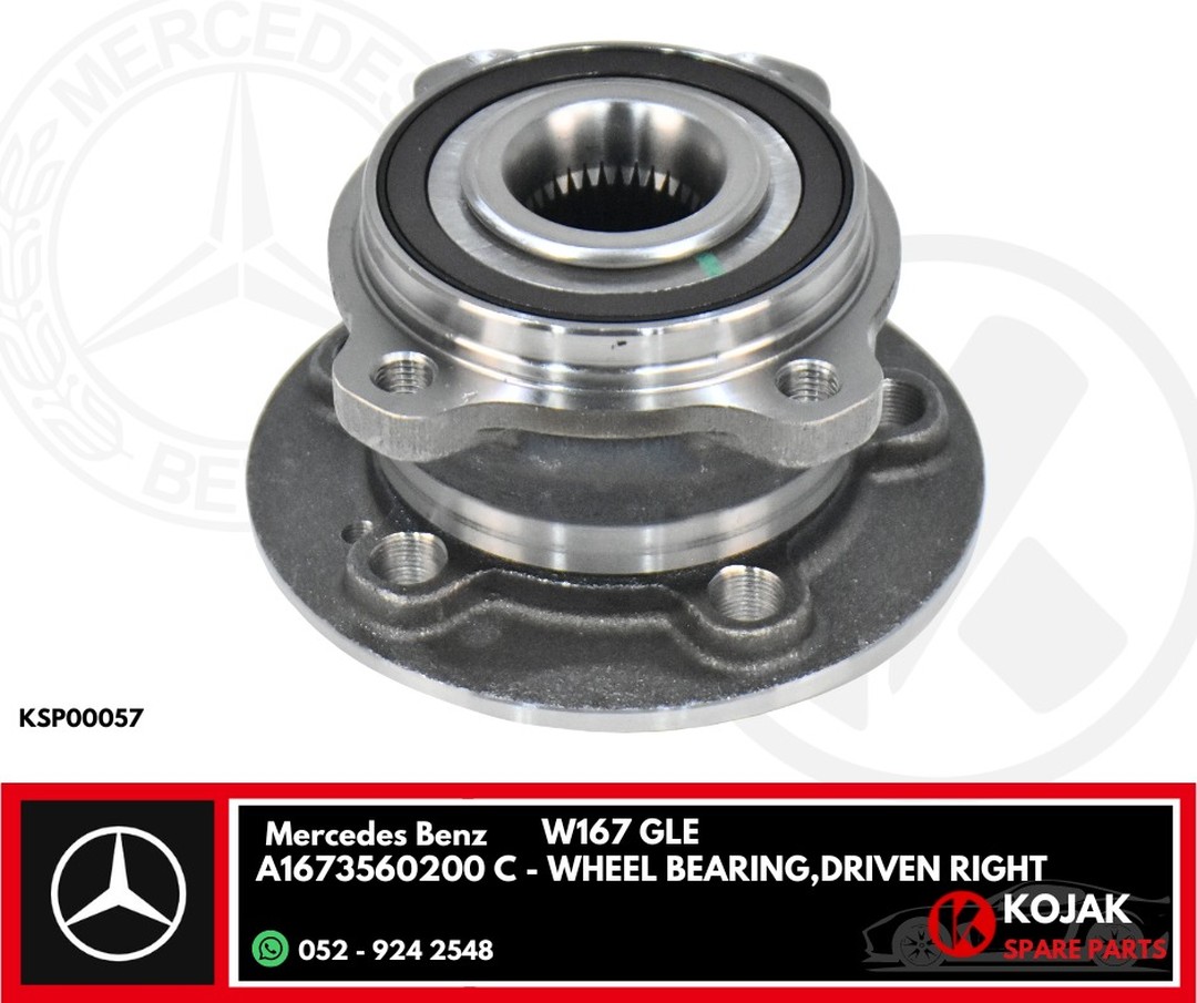 Mercedes Benz W167 GLE Wheel Bearing, Driven Right