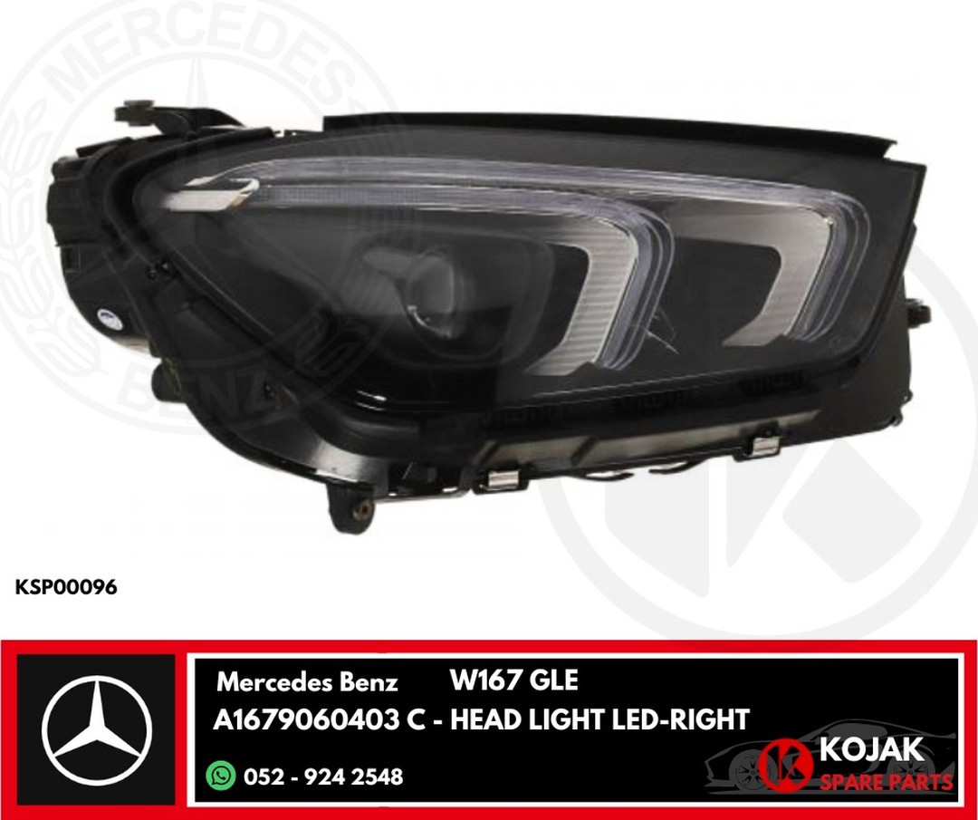 Headlight Right Mercedes-Benz GLE W167 LED