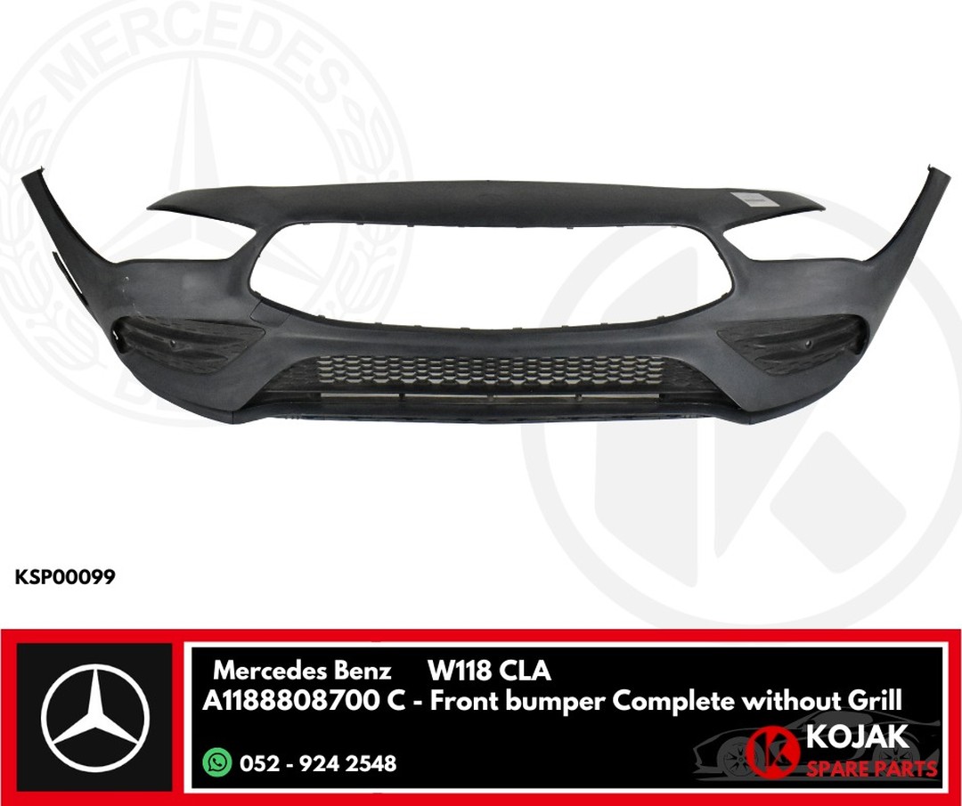 Front bumper Complete without Grill Mercedes Benz W118 CLA