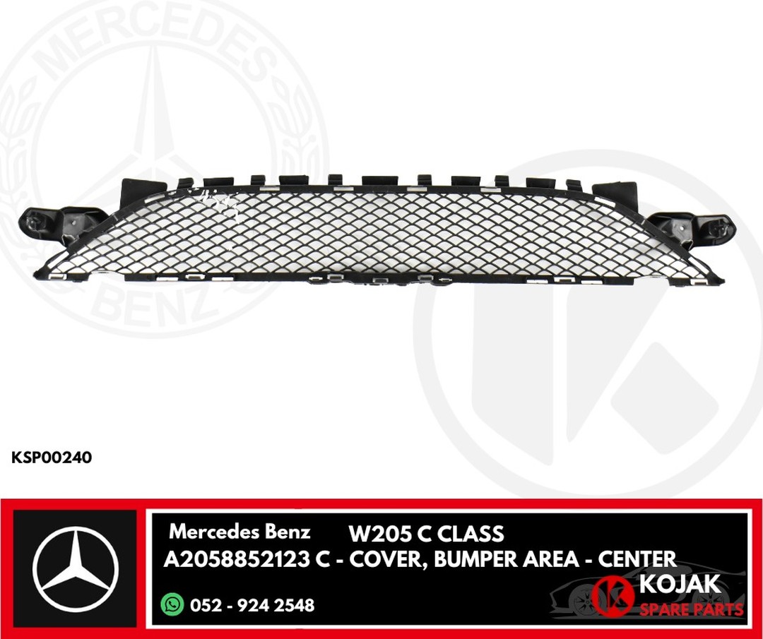Mercedes Benz W205 C Class Bumper Center Grille