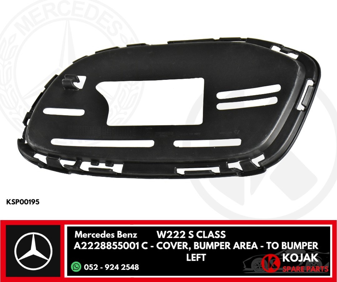 Bumper Cover Left Mercedes-Benz W222 S-Class