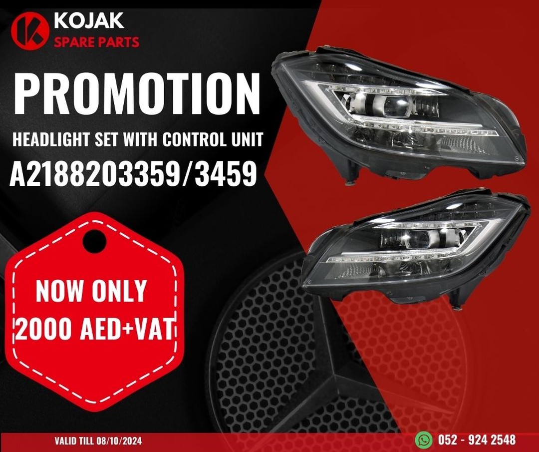 Mercedes-Benz CLS-Class C218 Headlight Set with Control Unit