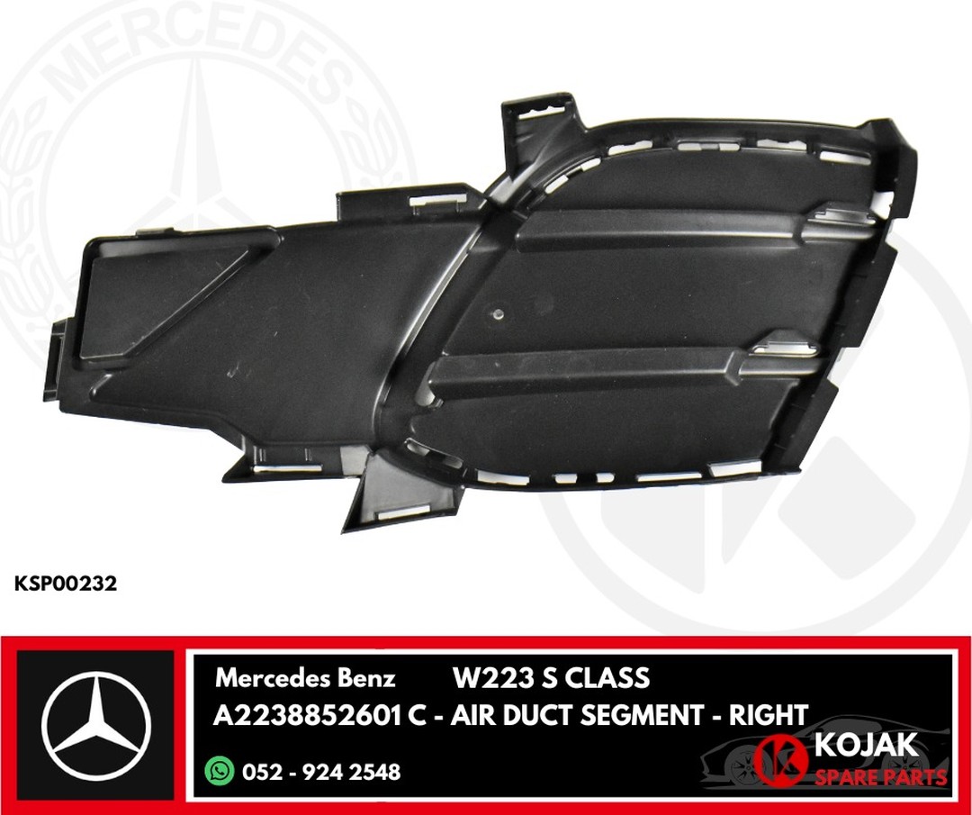 Mercedes Benz W223 S Class Air Duct Segment Right