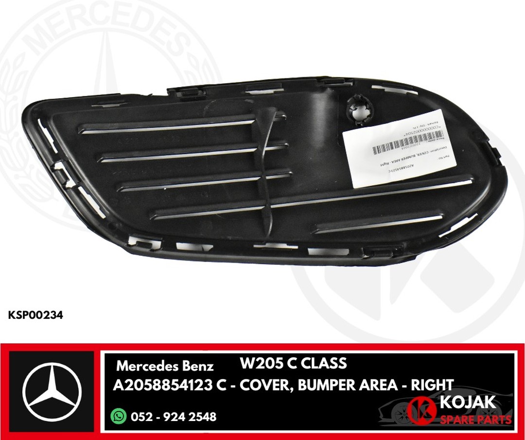 Mercedes Benz W205 C Class Bumper Area Cover Right