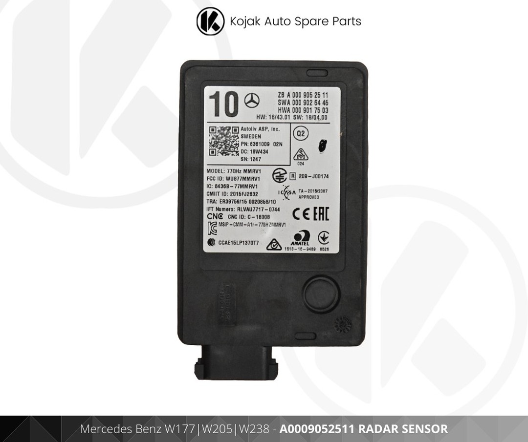 Mercedes-Benz Radar Sensor A0009052511 for W177 W205 W238