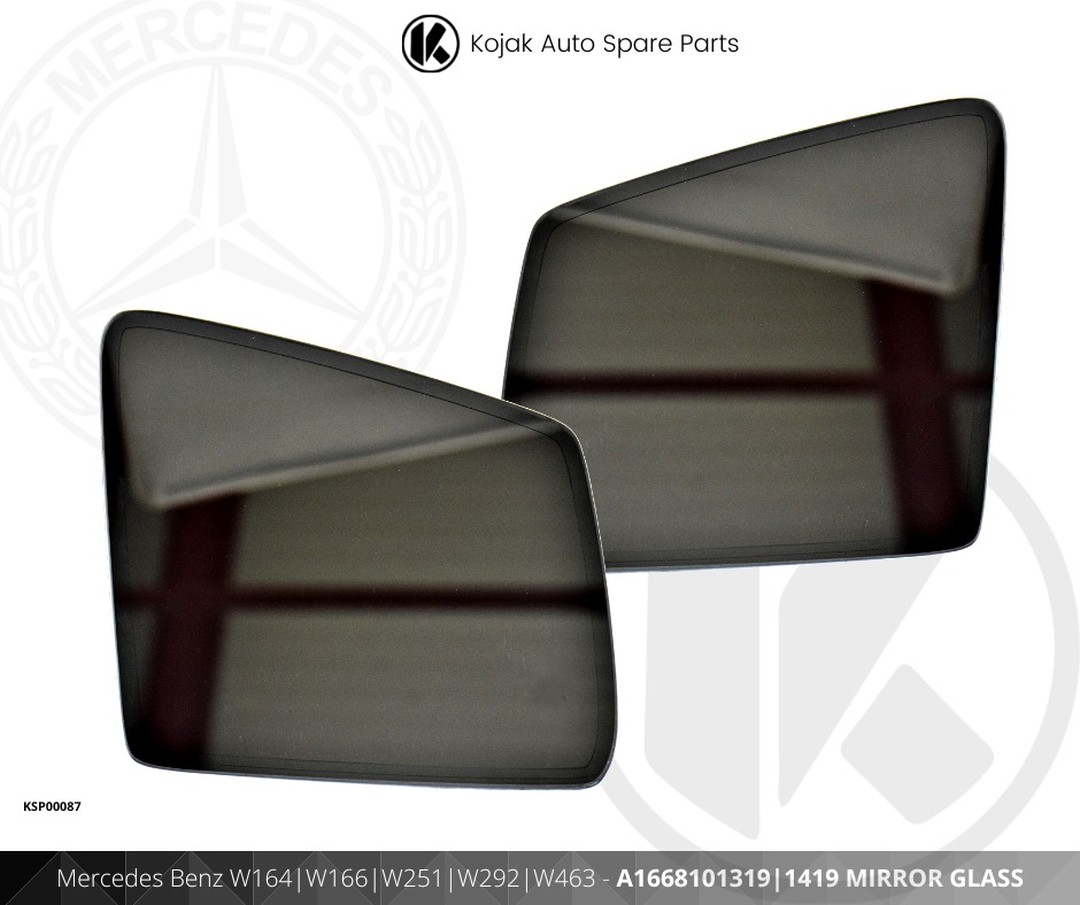 Pair of Mirror Glasses for Mercedes-Benz ML-Class, GL-Class, R-Class, GLE Coupe, G-Class