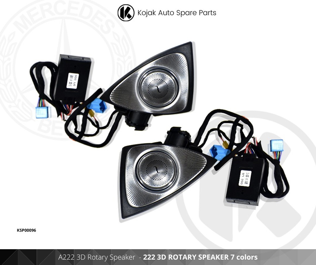 Mercedes-Benz W222 3D Rotary Speaker Set (7 colors)