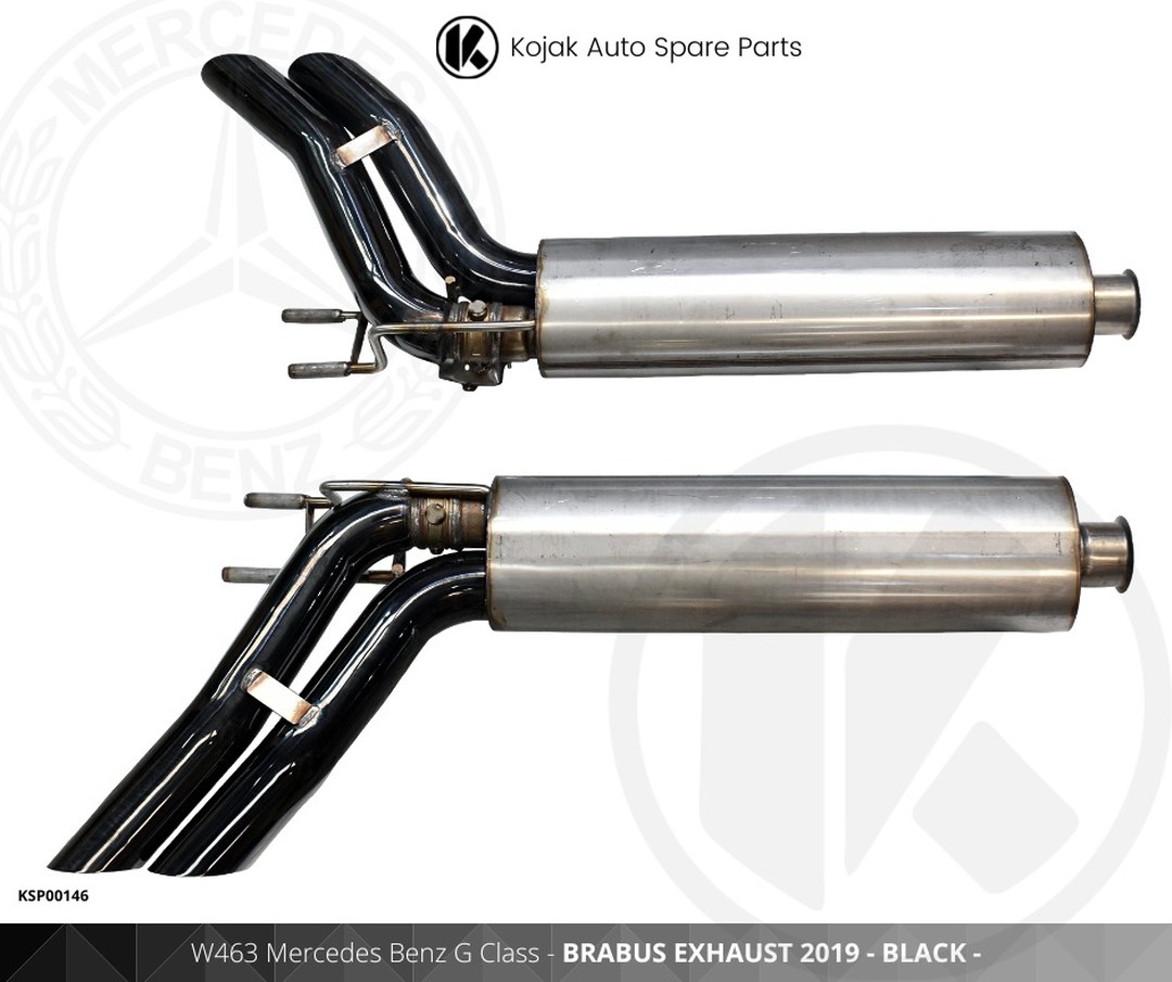 Brabus Exhaust System for Mercedes Benz G-Class W463 (2019), Black Tips