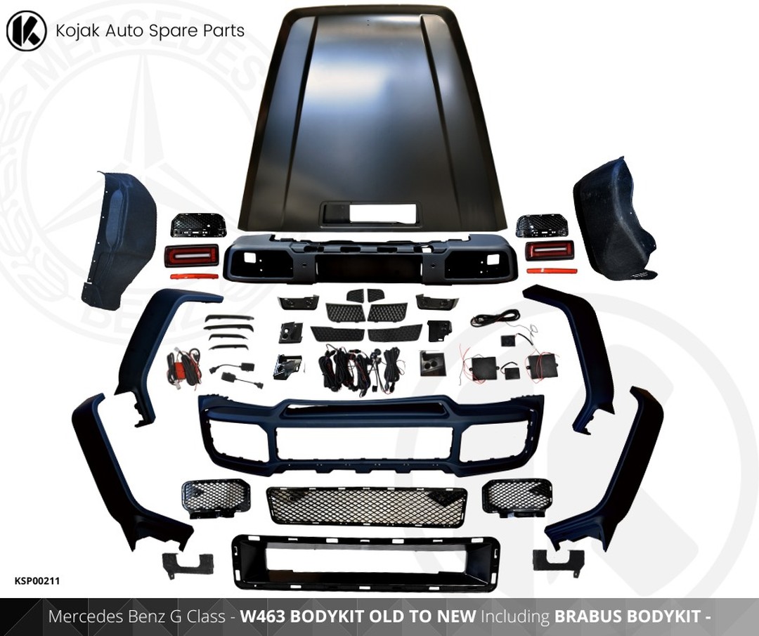 Mercedes-Benz G-Class W463 Old to New Brabus Style Body Kit