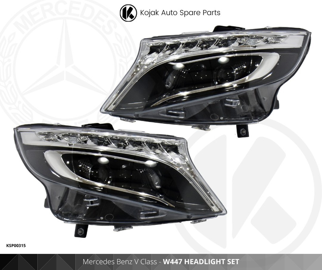 Mercedes Benz V Class W447 Headlight Set