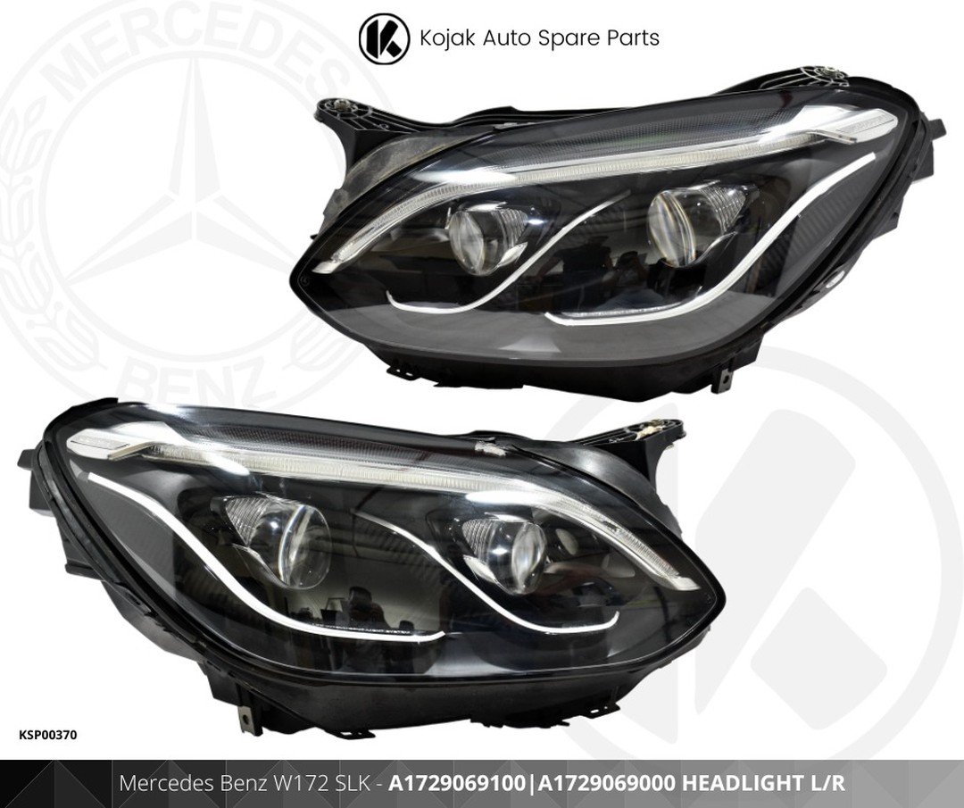 Mercedes Benz SLK W172 Headlights L/R