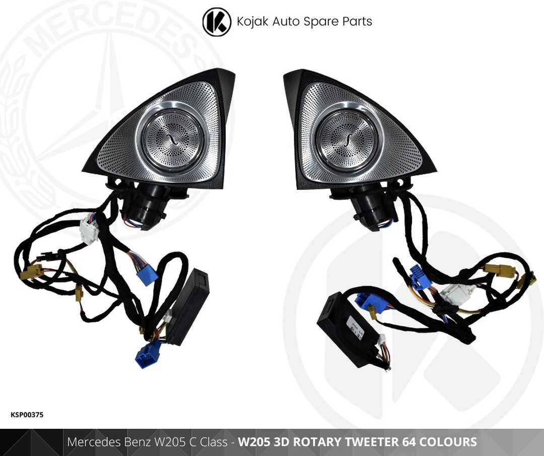 Mercedes Benz W205 C Class 3D Rotary Tweeter 64 Colours