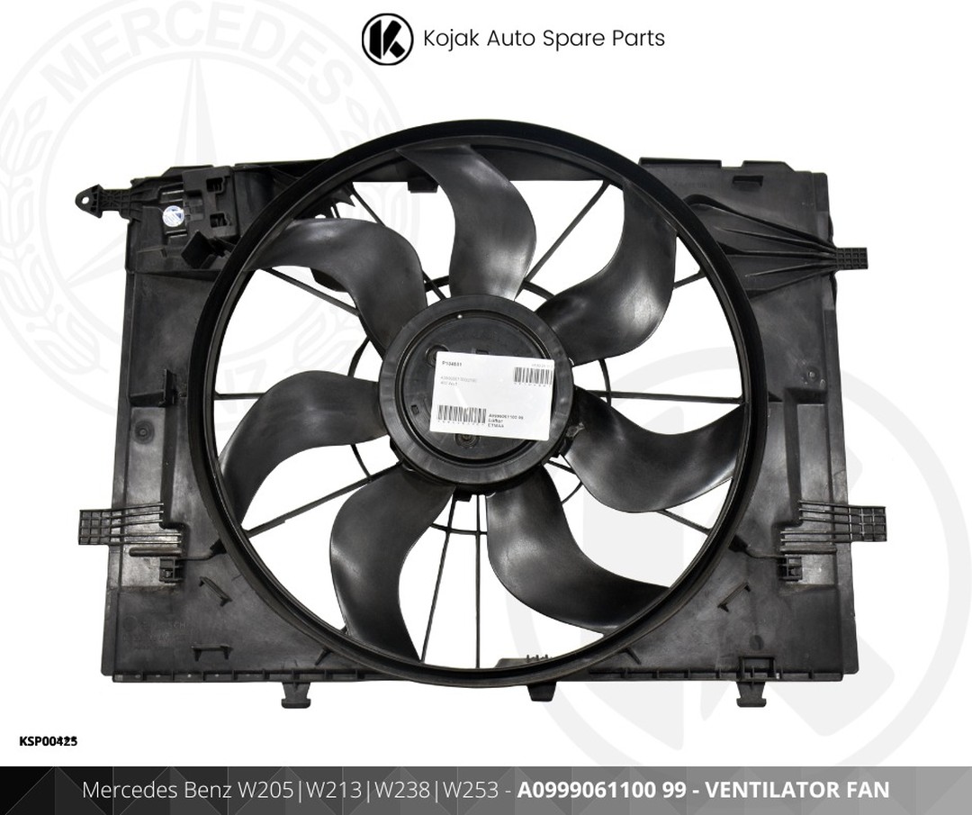 Mercedes Benz Radiator Cooling Fan W205 W213 W238 W253