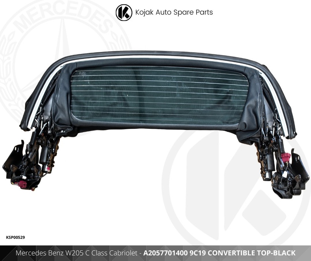 Mercedes Benz W205 C Class Cabriolet Convertible Top - Black