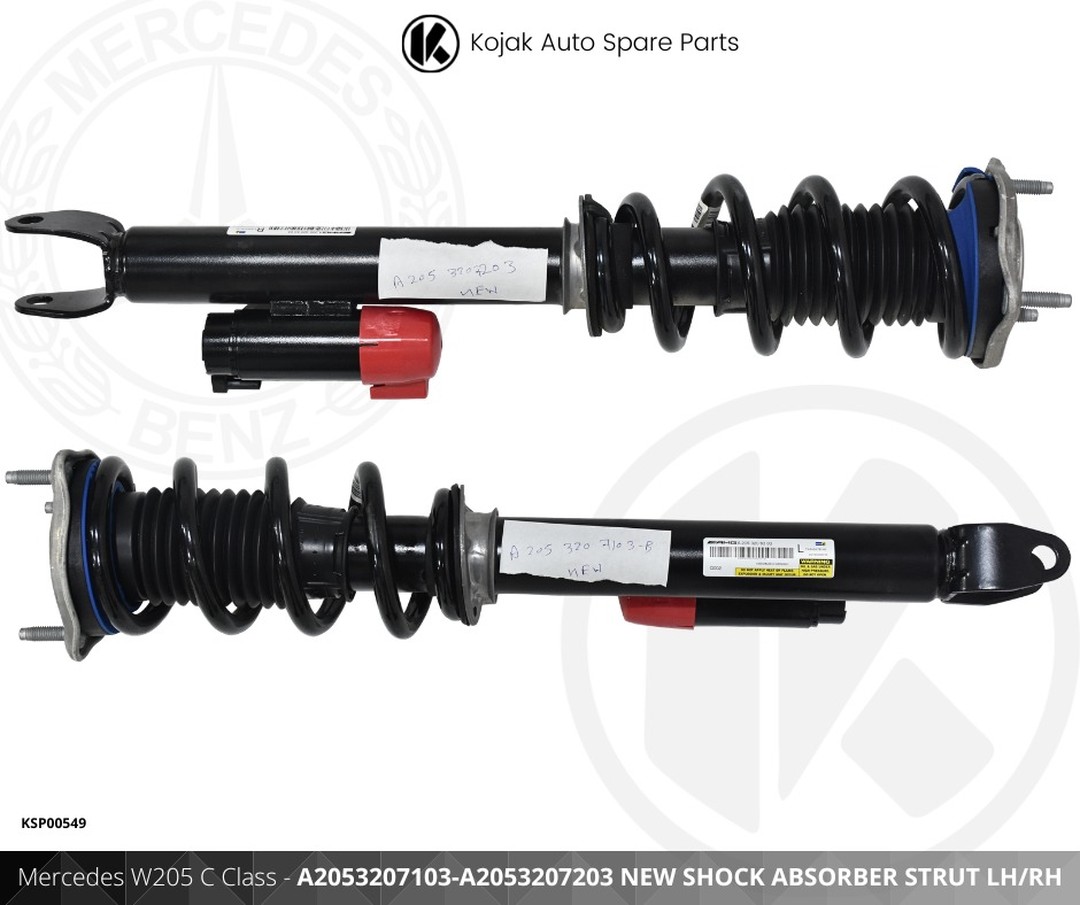 Mercedes W205 C-Class New Shock Absorber Strut Pair
