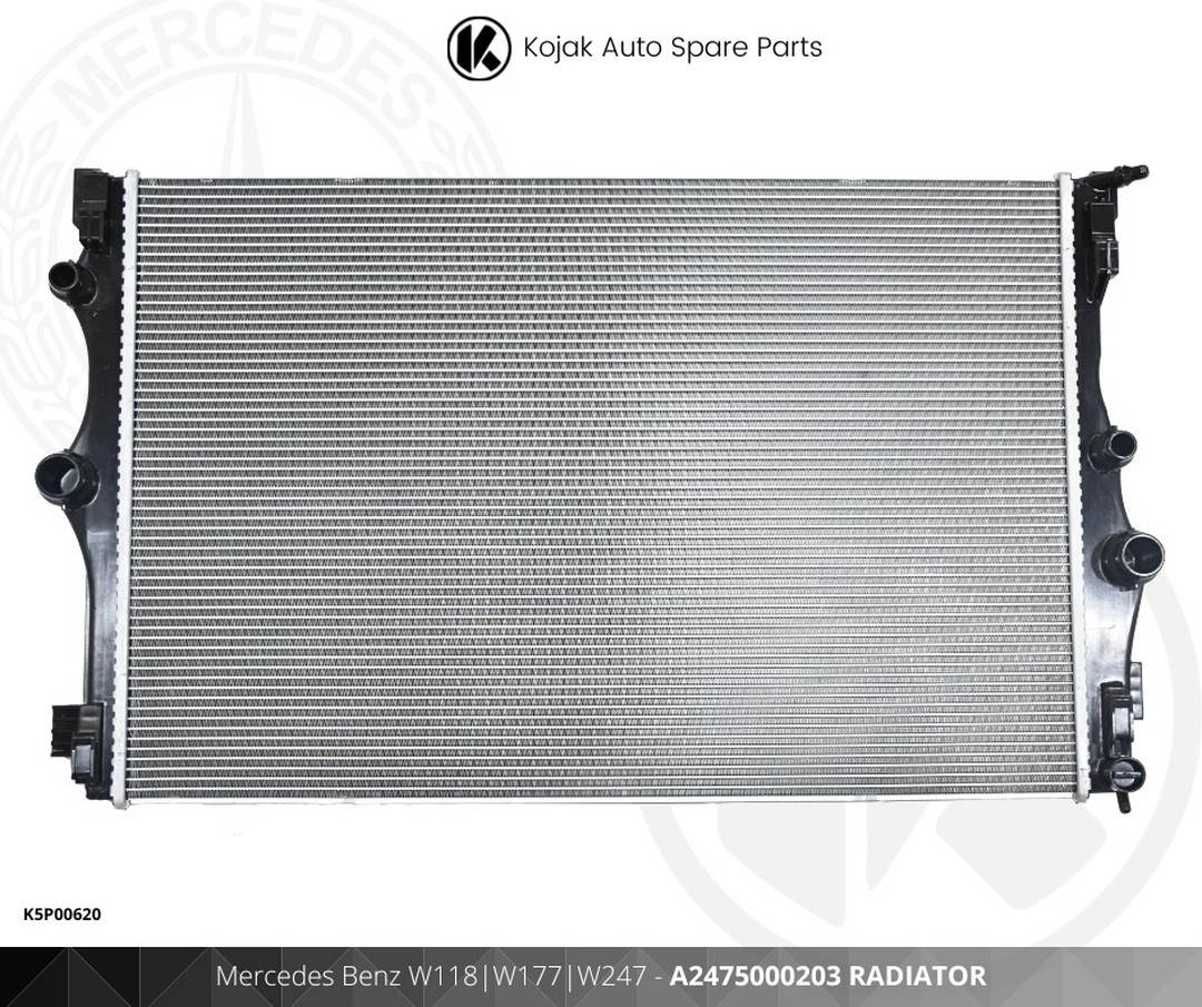 Radiator for Mercedes Benz A-Class (W177), CLA (W118), B-Class (W247)