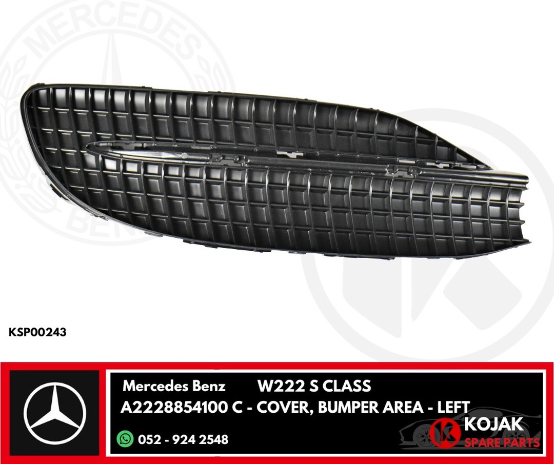 Mercedes Benz W222 S-Class Left Bumper Area Cover