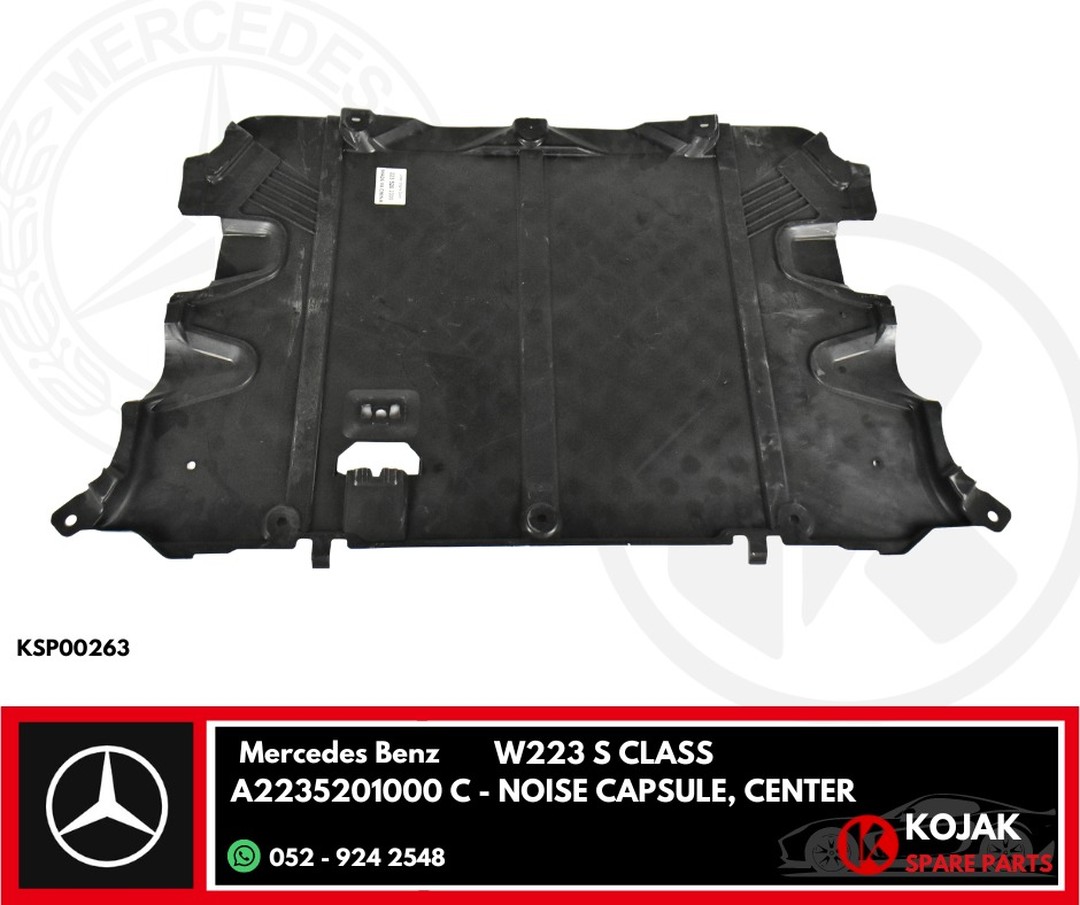 Mercedes Benz W223 S-Class Center Noise Capsule Underbody Shield