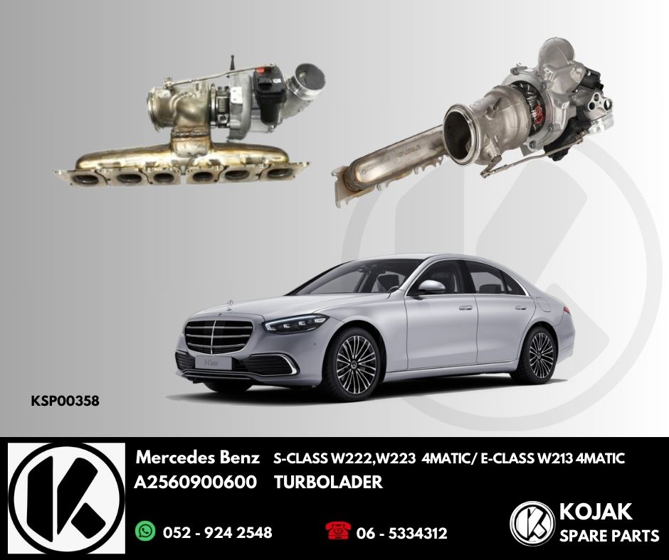Mercedes-Benz S-Class W222 W223 E-Class W213 Turbocharger