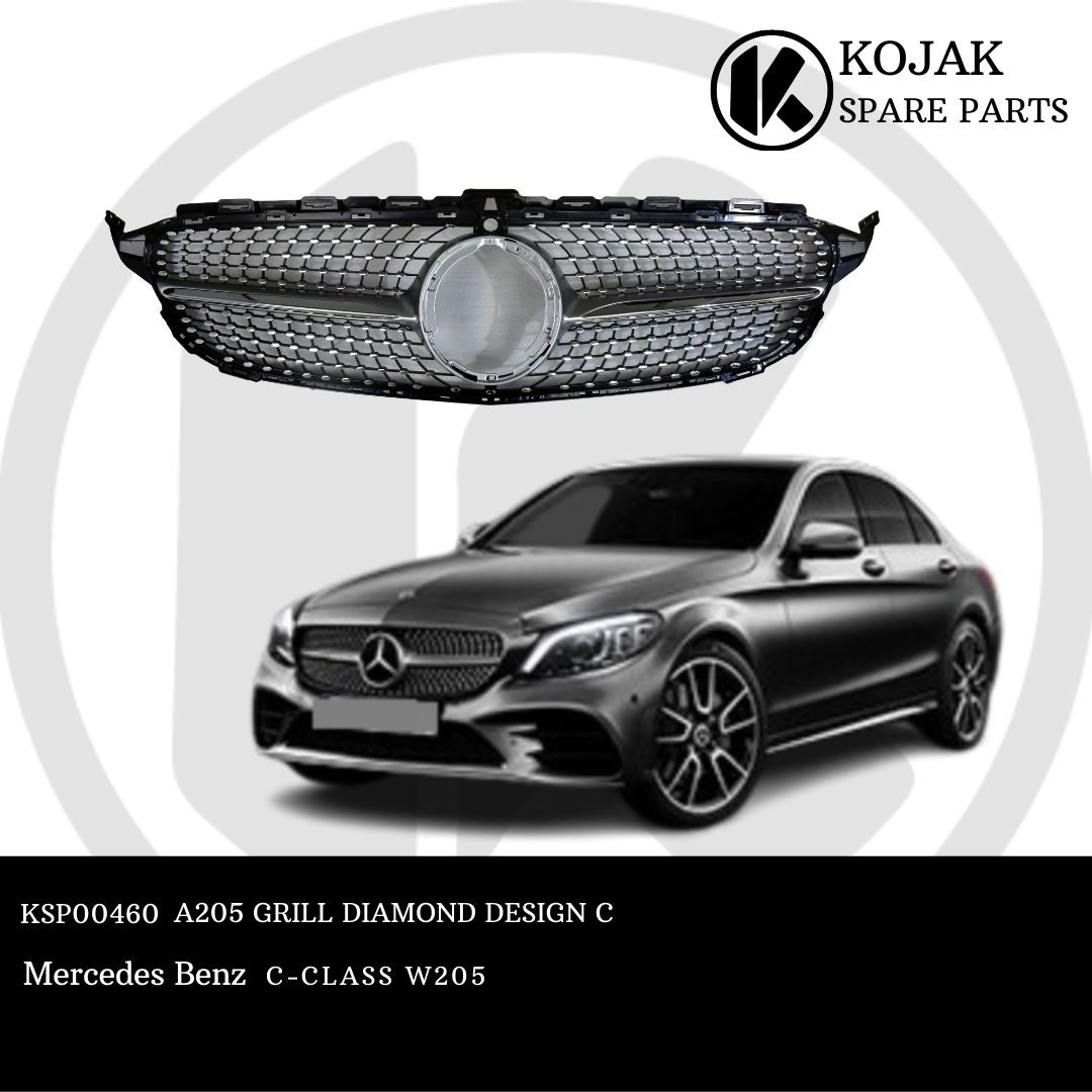 Mercedes-Benz C-Class W205 Diamond Design Front Grille