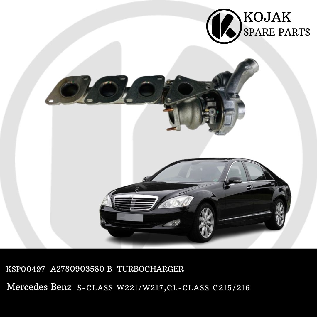 Mercedes-Benz S-Class/CL-Class Turbocharger with Exhaust Manifold