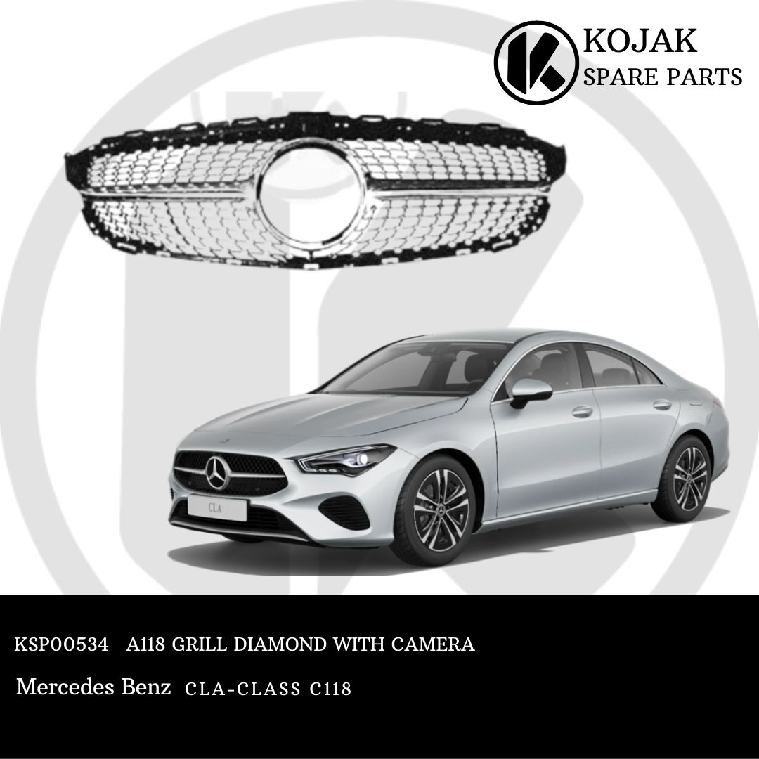 Front Grille Diamond with Camera for Mercedes-Benz CLA-Class C118