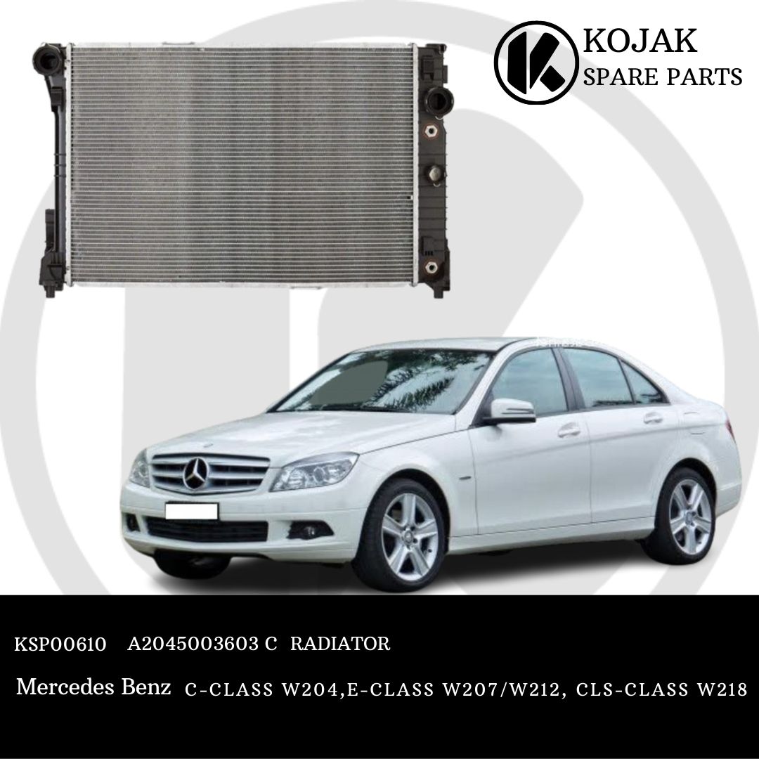 Radiator for Mercedes-Benz C-Class W204, E-Class W207/W212, CLS-Class W218