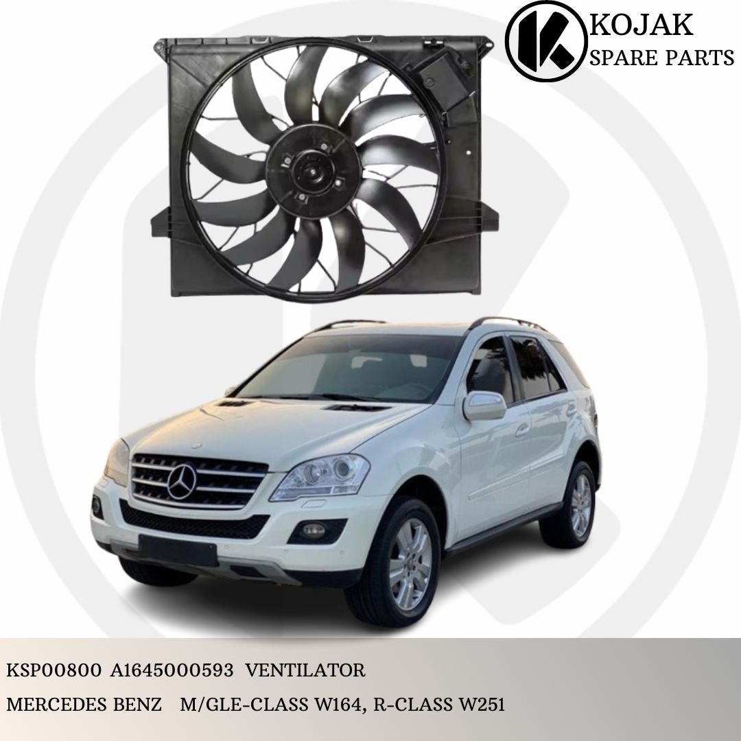 Cooling Fan Assembly for Mercedes-Benz M-Class W164, R-Class W251