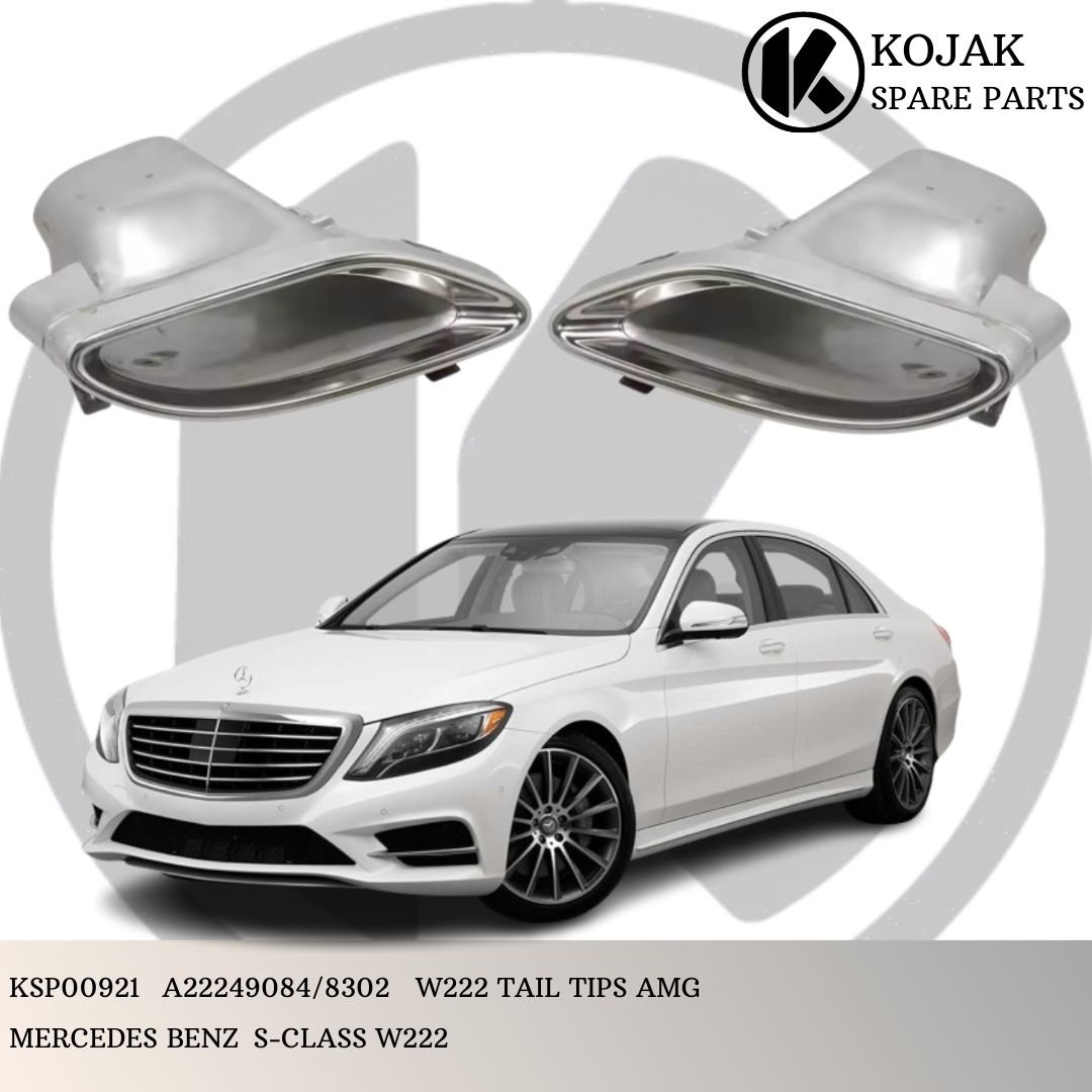 Mercedes-Benz S-Class W222 AMG Exhaust Tail Tips (Pair)