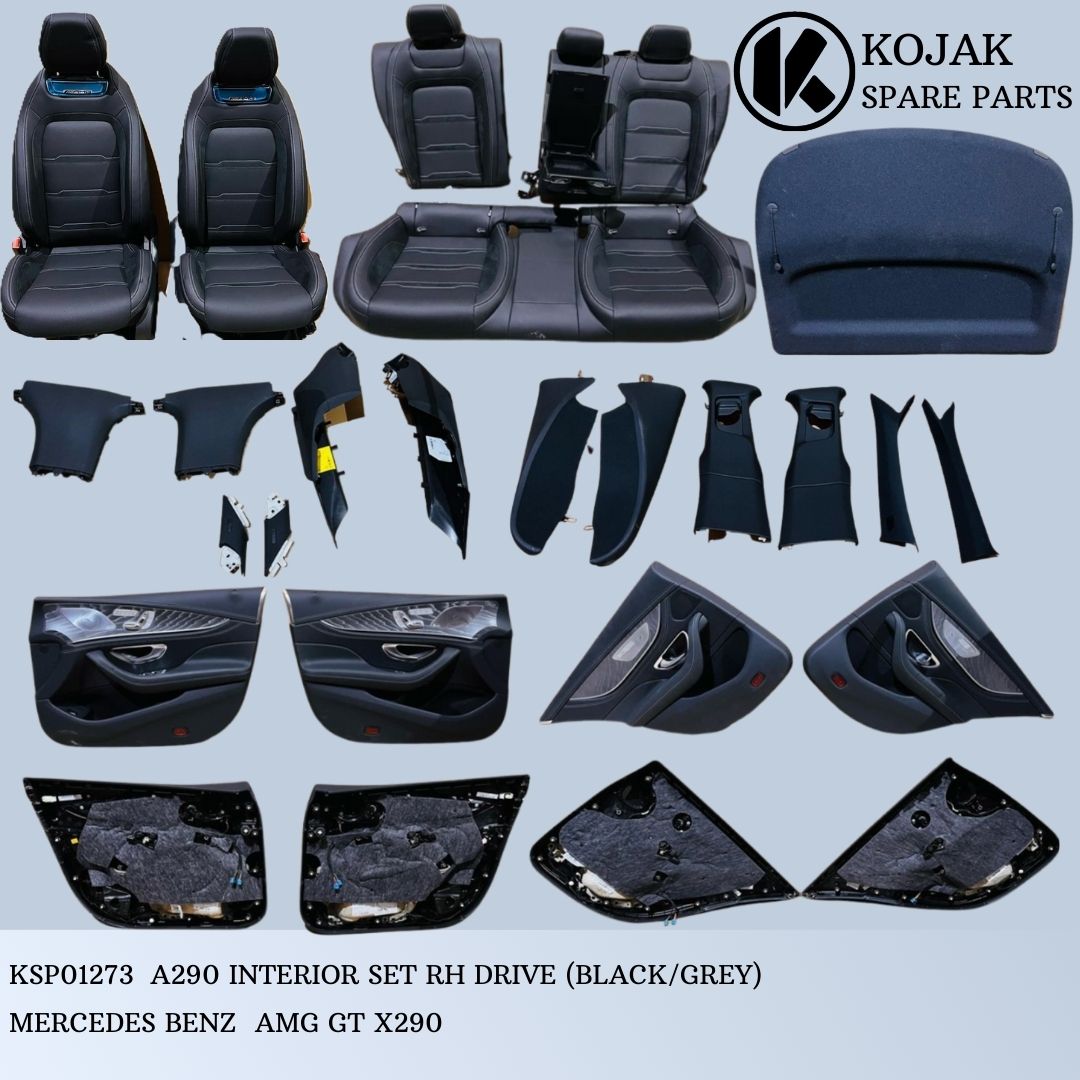 Mercedes-Benz AMG GT X290 Right Hand Drive Interior Set (Black/Grey)