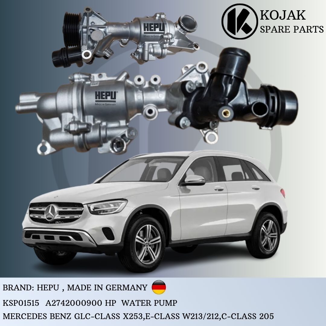 Water Pump HEPU for Mercedes-Benz GLC-Class X253, E-Class W213/212, C-Class 205